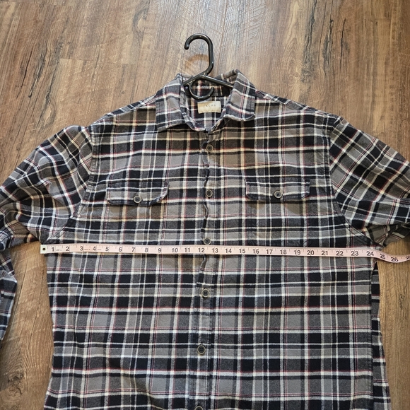 JACHS Men's Cotton Plaid Flannel Button Down Shirt Size XL - Picture 8 of 11